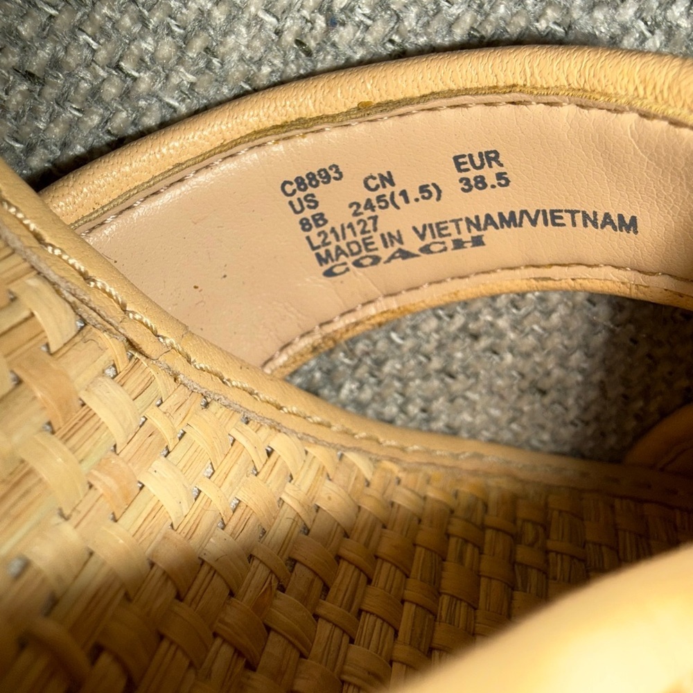 Coach Tan Platform Sandals - Picture 7 of 7